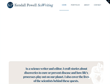 Tablet Screenshot of kendallpowellsciwriting.com